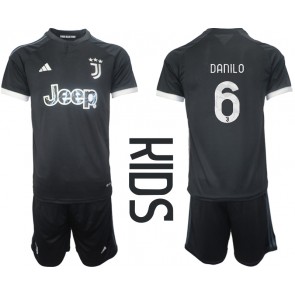 Juventus Danilo Luiz #6 Tredjeställ Barn 2023-24 Kortärmad (+ Korta byxor)